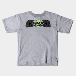 Pride Skulls Agender Kids T-Shirt